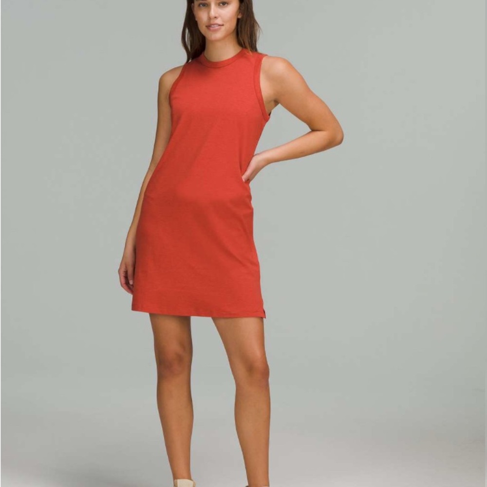NWT Lululemon Classic-Fit Cotton Blend Dress!! FALL PERFECT 🍁Burnt Orange